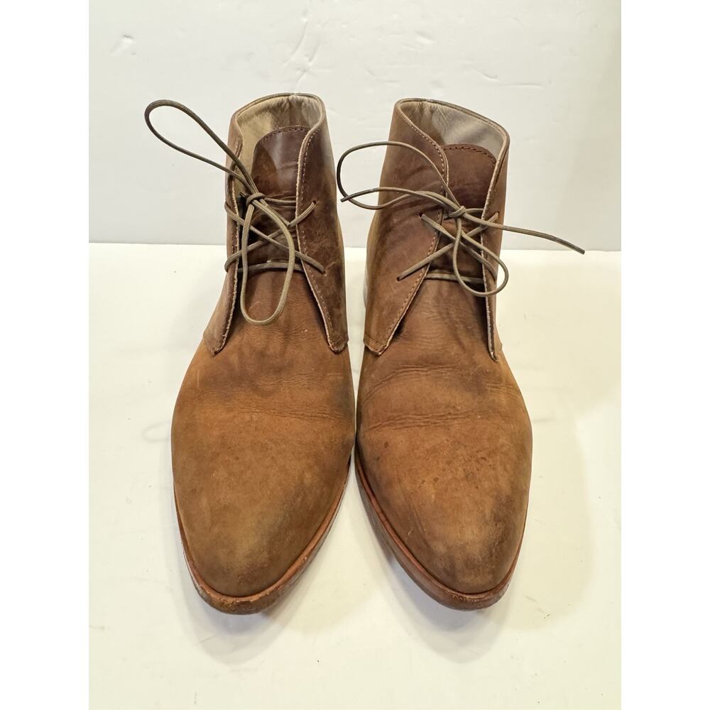 7 Nisolo Brown Leather Chukka Boots Lace Up Ankle Dress Casual